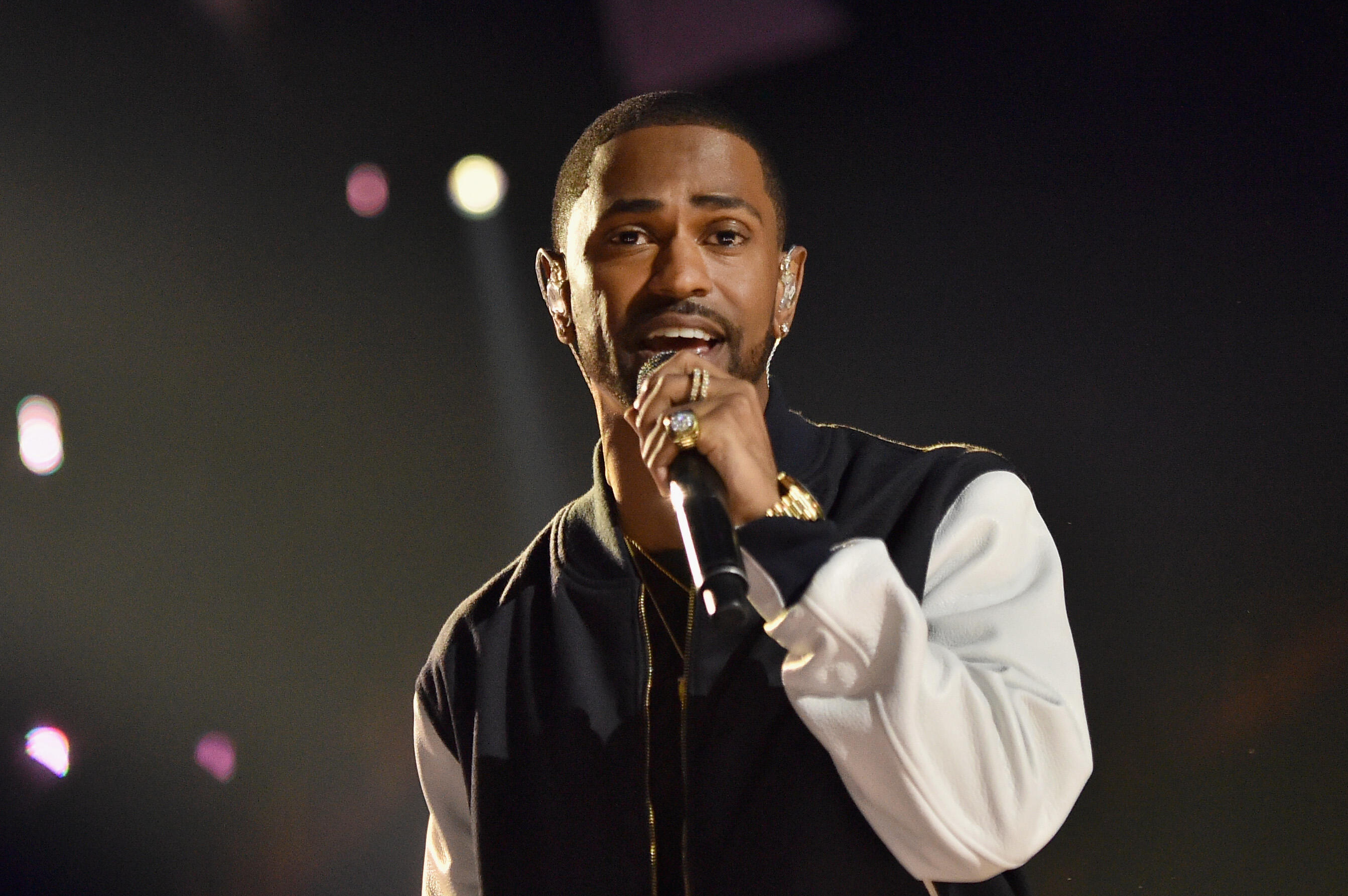 INGLEWOOD, CA - APRIL 07:  Rapper Big Sean performs onstage at WE Day California 2016 at The Forum on April 7, 2016 in Inglewood, California.  (Photo by Mike Windle/Getty Images for WE Day )