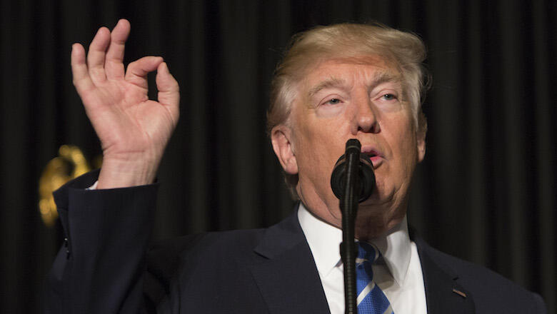 WASHINGTON, D.C. - FEBRUARY 8: (AFP-OUT) U.S. President Donald Trump speaks to the Major Cities Chiefs Association (MCCA) Winter Meeting on February 8, 2017 in Washington, DC. During his speech, Trump said one of the main reasons he was elected was his st