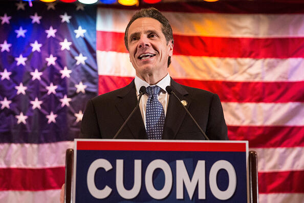 NEW YORK, NY - OCTOBER 30:  New York State Governor Andrew Cuomo speaks at an event to support his reelection on October 30, 2014 in New York City. Citizens go to the polls next Tuesday, November 4. (Photo by Andrew Burton/Getty Images)