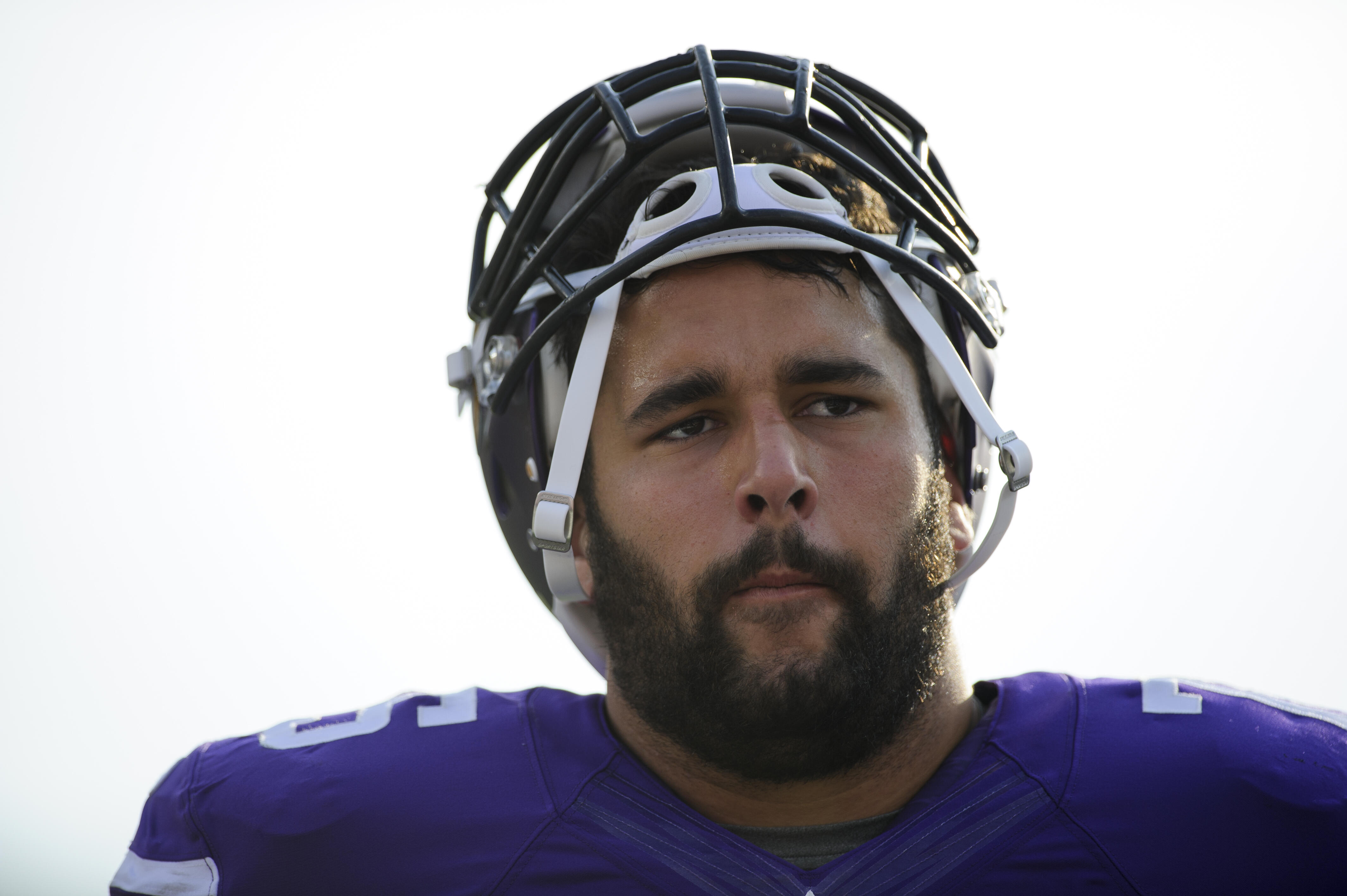 MINNEAPOLIS, MN - AUGUST 8: Matt Kalil #75 of the Minnesota Vikings looks on before the game against the Oakland Raiders on August 8, 2014 at TCF Bank Stadium in Minneapolis, Minnesota. (Photo by Hannah Foslien/Getty Images)