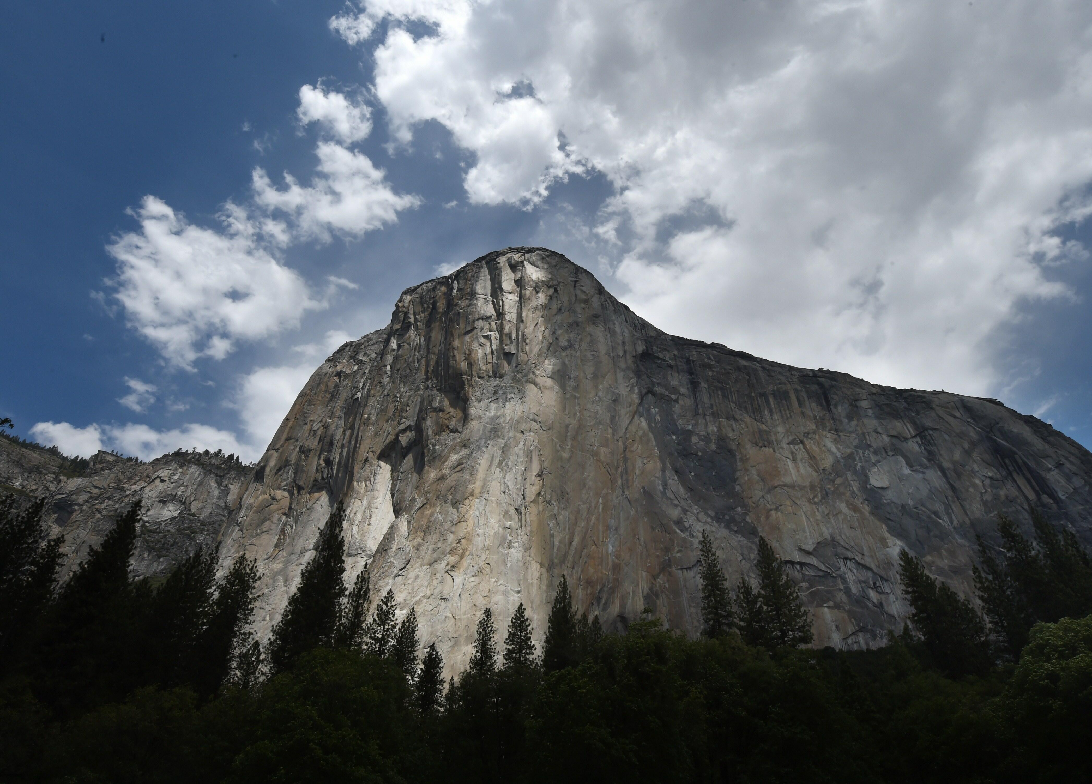 The El Capitan monolith in the Yosemite National Park in California on June 4, 2015.  It is one of America's most popular natural wonders. But even Yosemite National Park cannot escape the drought ravaging California, now in its fourth year and fueling gr