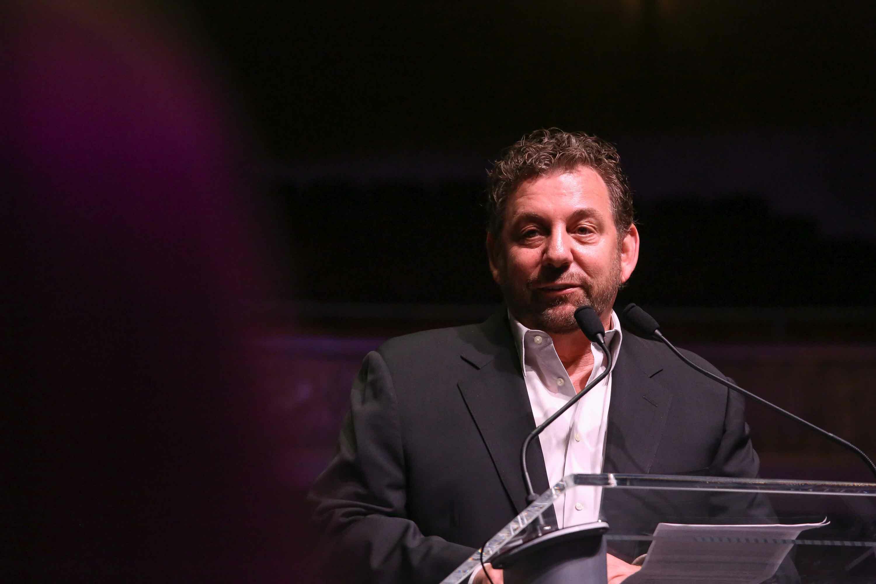 NEW YORK, NY - DECEMBER 01:  James Dolan attends a Madison Square Garden Company Special Announcement at The Beacon Theatre on December 1, 2015 in New York City.  James L. Dolan, executive chairman of Madison Square Garden Company, announced Tuesday that 