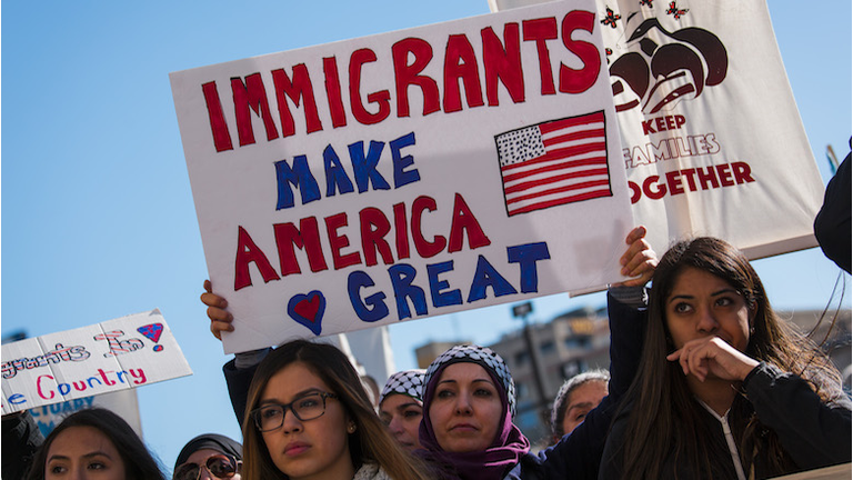 Protestors March During Wisconsin's Day Without Latins, Immigrants, and Refugees