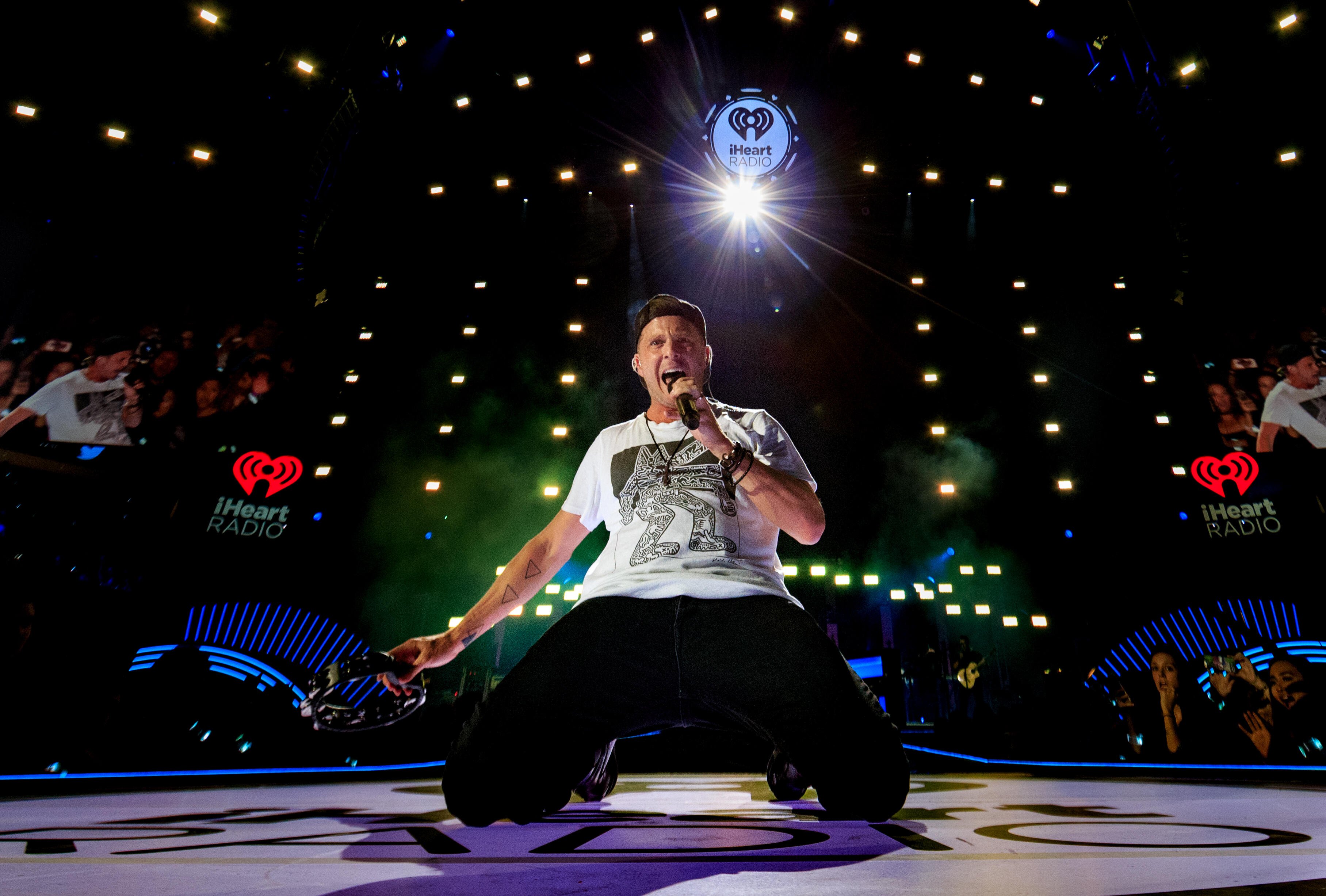 LAS VEGAS, NV - SEPTEMBER 23: Ryan Tedder of One Republic performs onstage at the 2016 iHeartRadio Music Festival at T-Mobile Arena on September 23, 2016 in Las Vegas, Nevada. (Photo by Christopher Polk/Getty Images for iHeartMedia)