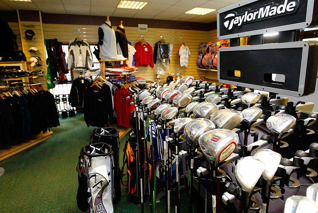 KING'S LYNN, ENGLAND - MAY 12: Interior view of the pro shop during the Virgin Atlantic PGA National Pro-Am Championship Regional Qualifier at King's Lynn Golf Club on May 12, 2010 in King's Lynn, England. (Photo by Tom Dulat/Getty Images)