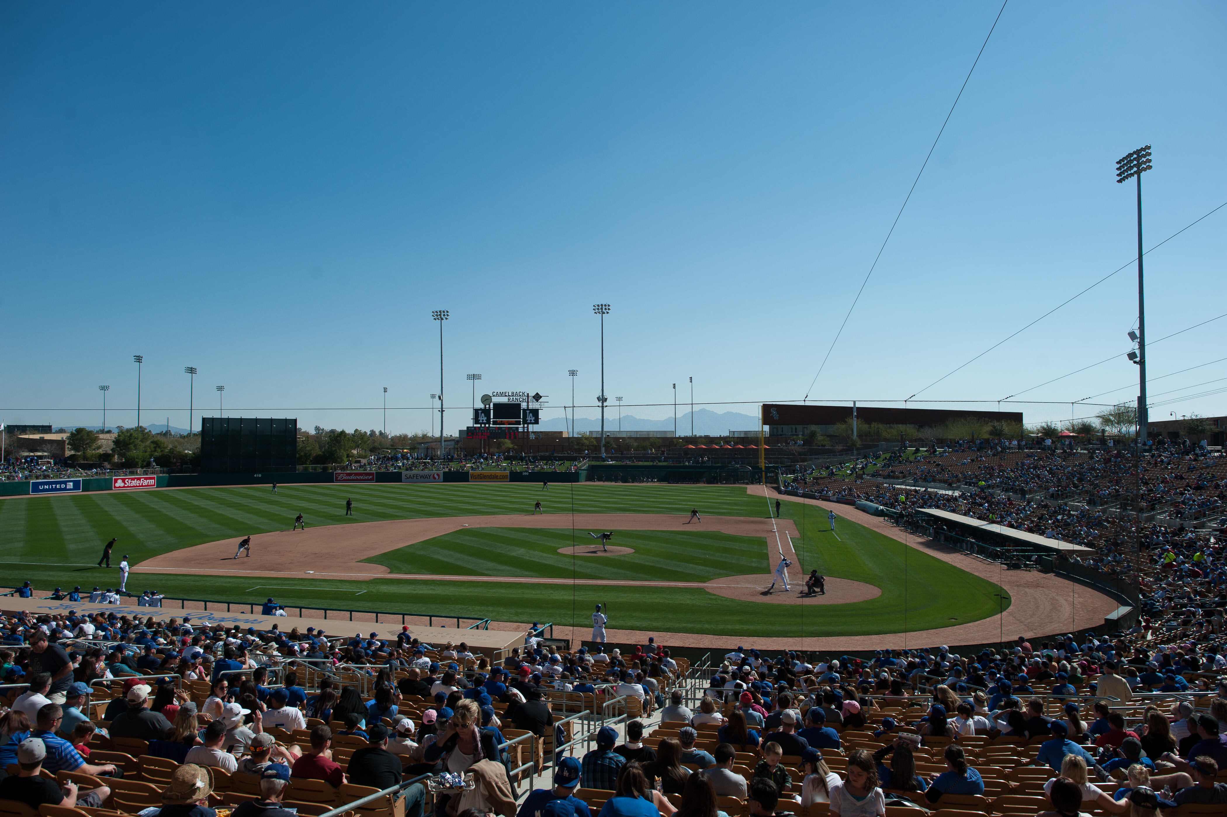 GLENDALE, AZ - FEBRUARY 23: A general view of Camelback Ranch Field during a spring training game between the Los Angeles Dodgers and the Chicago White Sox at Camelback Ranch on February 23, 2013 in Glendale, Arizona. (Photo by Rob Tringali/Getty Images)