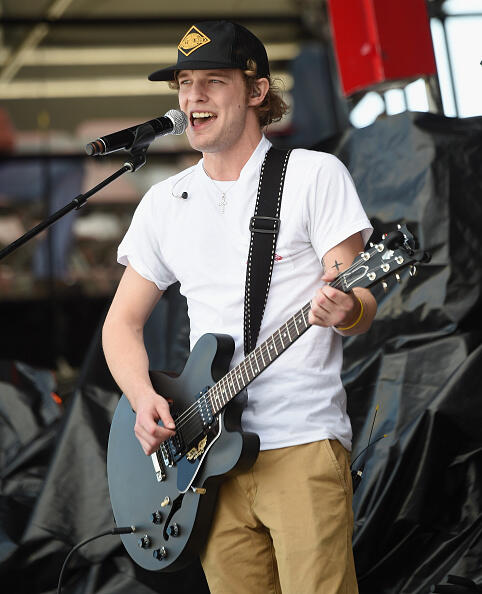 FLORENCE, ARIZONA - APRIL 08:  Singer/Songwriter Tucker Beathard performs at County Thunder Music Festivals Arizona - Day 2 on April 8, 2016 in Florence, Arizona.  (Photo by Rick Diamond/Getty Images for Country Thunder USA)