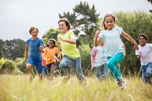 Children Playing Outside