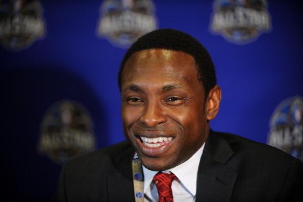 NEW ORLEANS, LA - FEBRUARY 14: Former NBA player Avery Johnson answers questions during NBA All Star Press Conferences and Media Availability as part of 2014 All-Star Weekend at the Hyatt Regency Hotel on February 14, 2014 in New Orleans, Louisiana. NOTE 