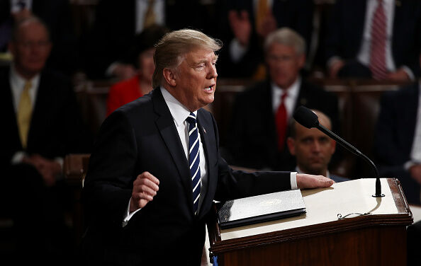 Donald Trump Delivers Address To Joint Session Of Congress