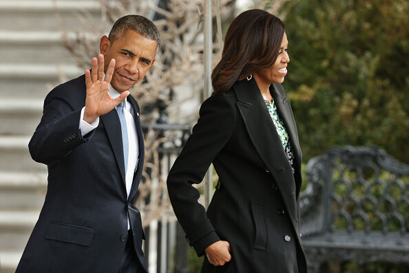 President And Mrs. Obama Depart White House For Boston