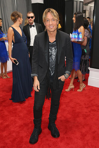 LOS ANGELES, CA - FEBRUARY 12: Recording artist Keith Urban at The 59th Annual GRAMMY Awards at STAPLES Center on February 12, 2017 in Los Angeles, California.  (Photo by Joe Scarnici/Getty Images for FIJI Water)