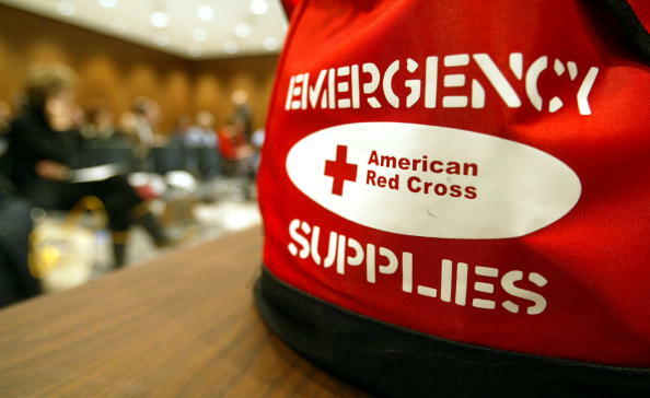 NEW YORK - FEBRUARY 20:  An emergency supplies bag is shown at the American Red Cross course known as, 