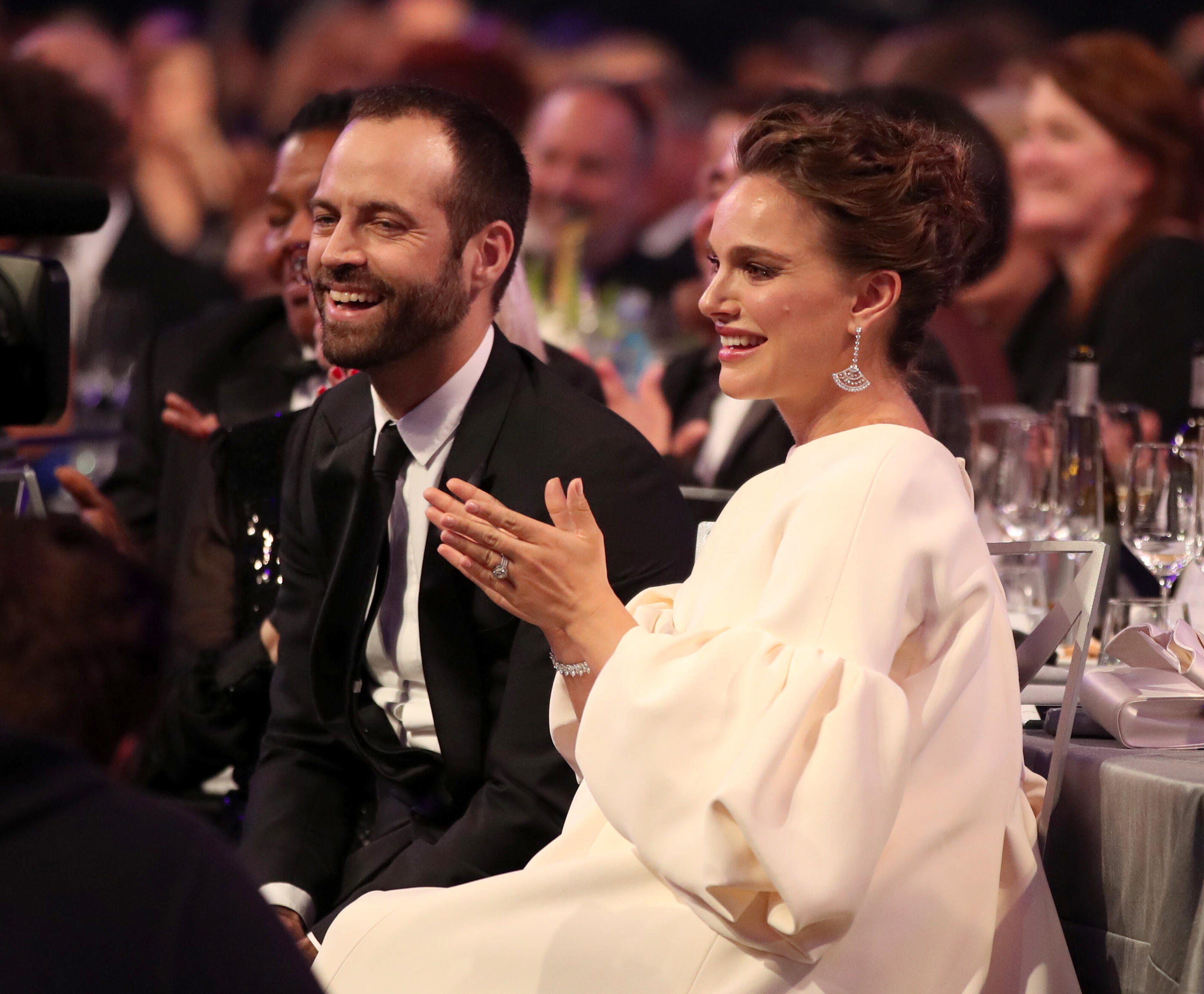 LOS ANGELES, CA - JANUARY 29:  Choreographer Benjamin Millepied and actor Natalie Portman attend The 23rd Annual Screen Actors Guild Awards at The Shrine Auditorium on January 29, 2017 in Los Angeles, California. 26592_012  (Photo by Christopher Polk/Gett