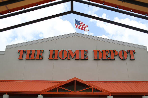 MIAMI, FL - MAY 17:  A Home Depot store is seen on May 17, 2016 in Miami, Florida. Home Depot  raised its yearly outlook after first quarter sales figures showed the home improvement retailer had a net profit of $1.8 billion, or $1.44 share, compared with $1.58 billion, or $1.21 a share, a year ago.  (Photo by Joe Raedle/Getty Images)