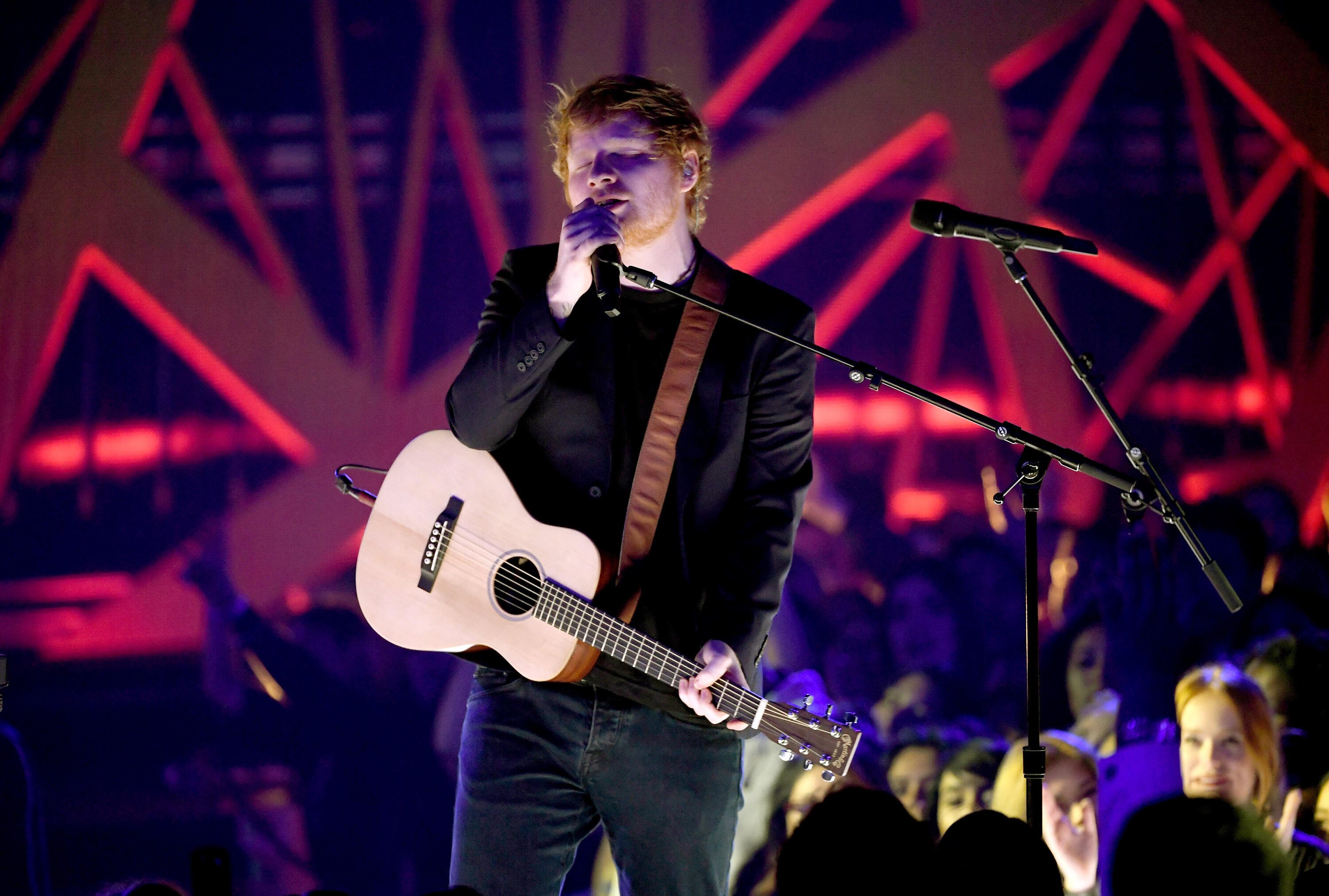 INGLEWOOD, CA - MARCH 05:  Musician Ed Sheeran performs onstage at the 2017 iHeartRadio Music Awards which broadcast live on Turner's TBS, TNT, and truTV at The Forum on March 5, 2017 in Inglewood, California.  (Photo by Kevin Winter/Getty Images for iHea