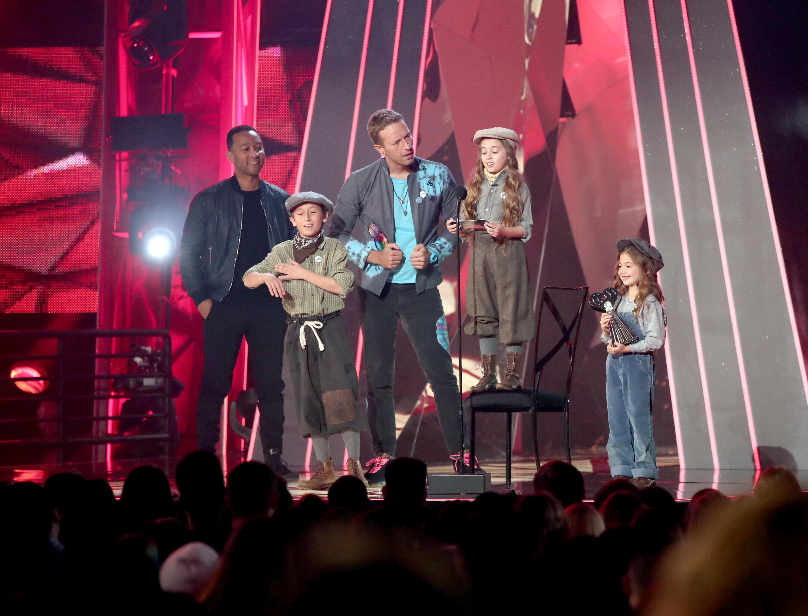onstage at the 2017 iHeartRadio Music Awards which broadcast live on Turner's TBS, TNT, and truTV at The Forum on March 5, 2017 in Inglewood, California.