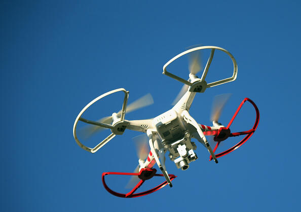 OLD BETHPAGE, NY - SEPTEMBER 05:  A drone is flown for recreational purposes in the sky above Old Bethpage, New York on September 5, 2015.  (Photo by Bruce Bennett/Getty Images)