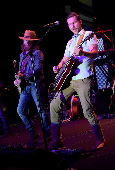 NASHVILLE, TN - SEPTEMBER 30:  John Osborne and TJ Osborne of Brothers Osborne perform onstage at the WME Party during Day 4 of the IEBA 2014 Conference on September 30, 2014 in Nashville, Tennessee.  (Photo by Rick Diamond/Getty Images for IEBA)