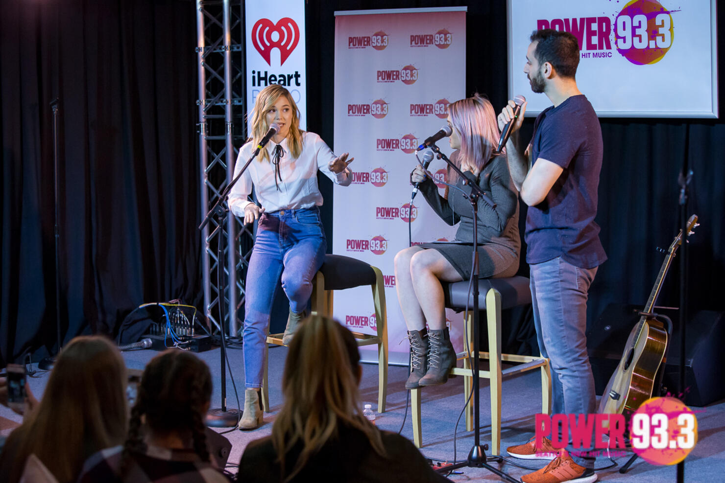 Olivia Holt in the POWER 93.3 VIP Lounge
