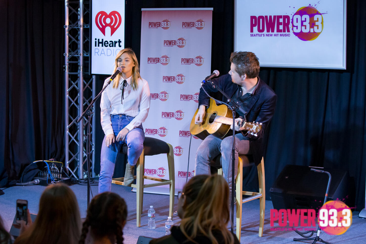 Olivia Holt in the POWER 93.3 VIP Lounge