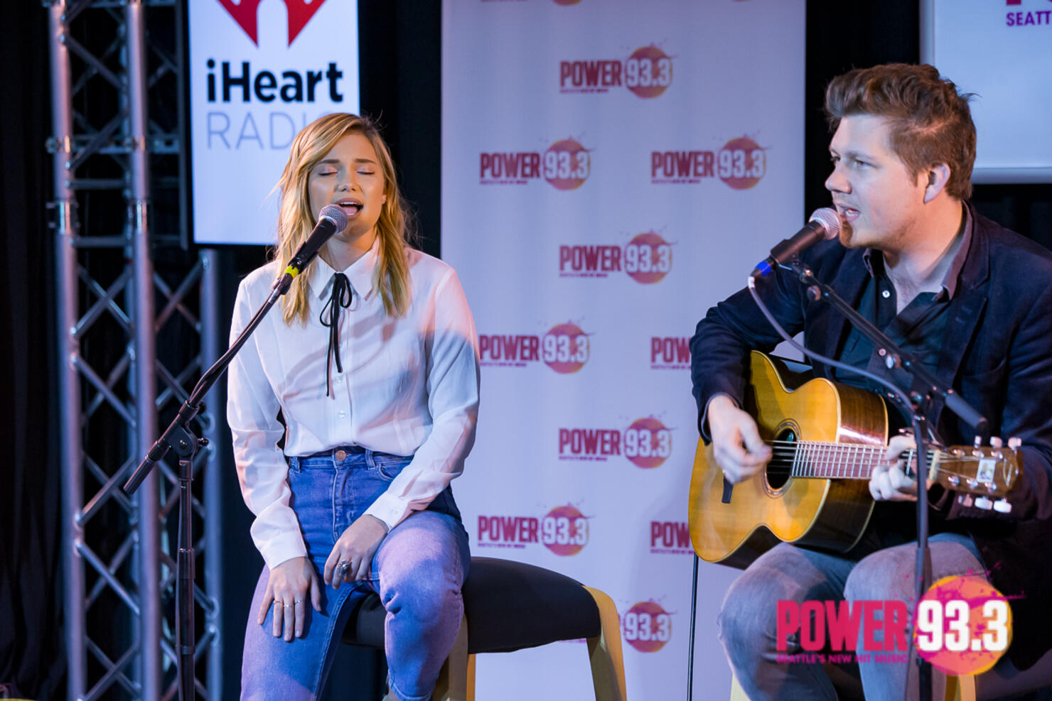 Olivia Holt in the POWER 93.3 VIP Lounge