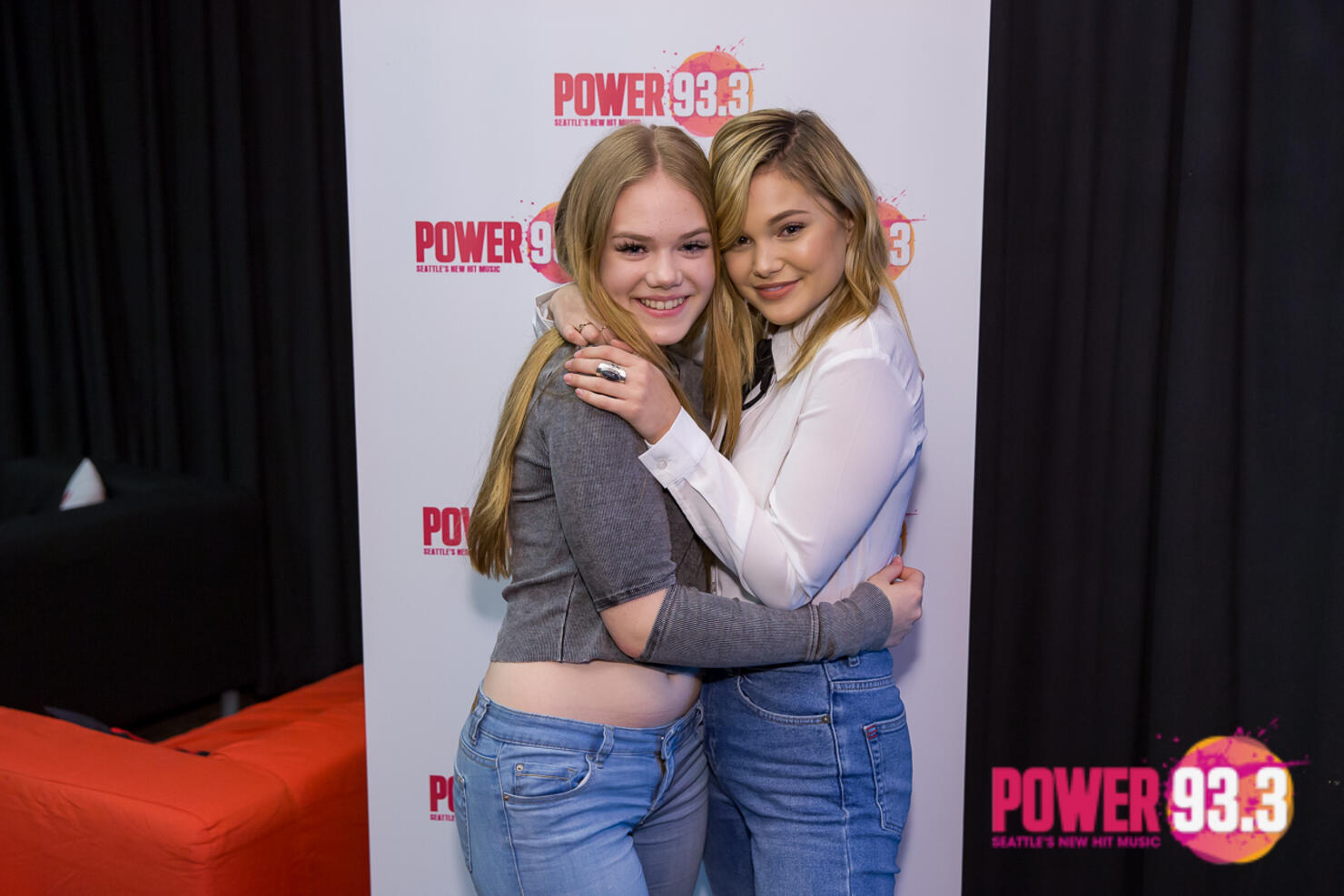 Olivia Holt in the POWER 93.3 VIP Lounge