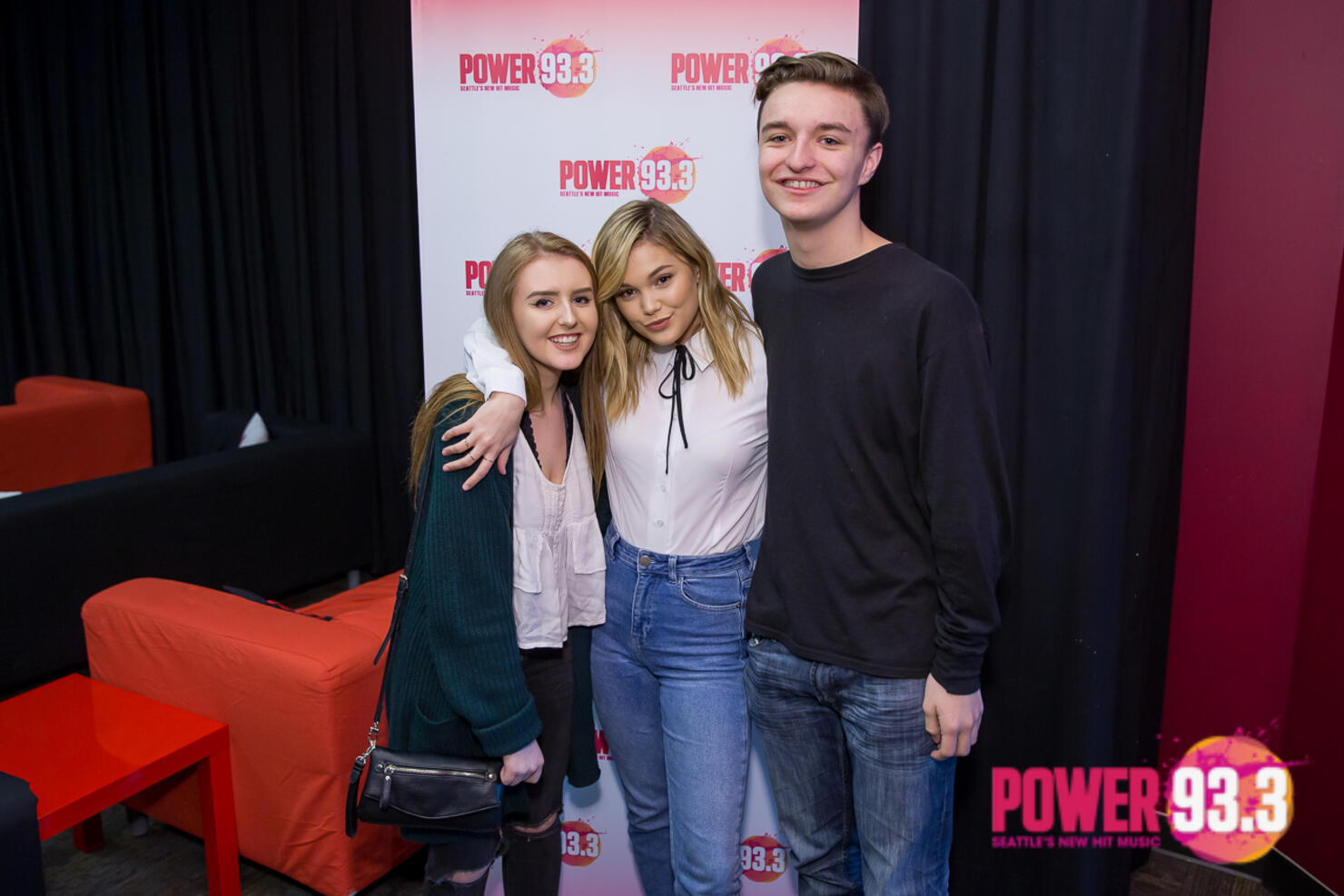 Olivia Holt in the POWER 93.3 VIP Lounge