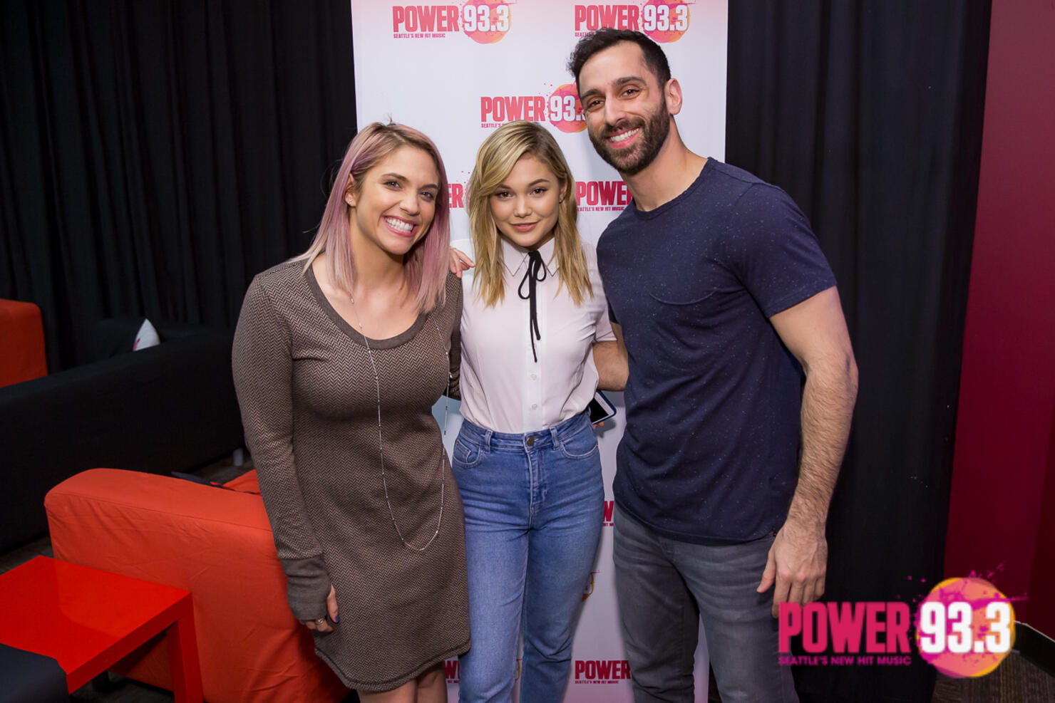 Olivia Holt in the POWER 93.3 VIP Lounge