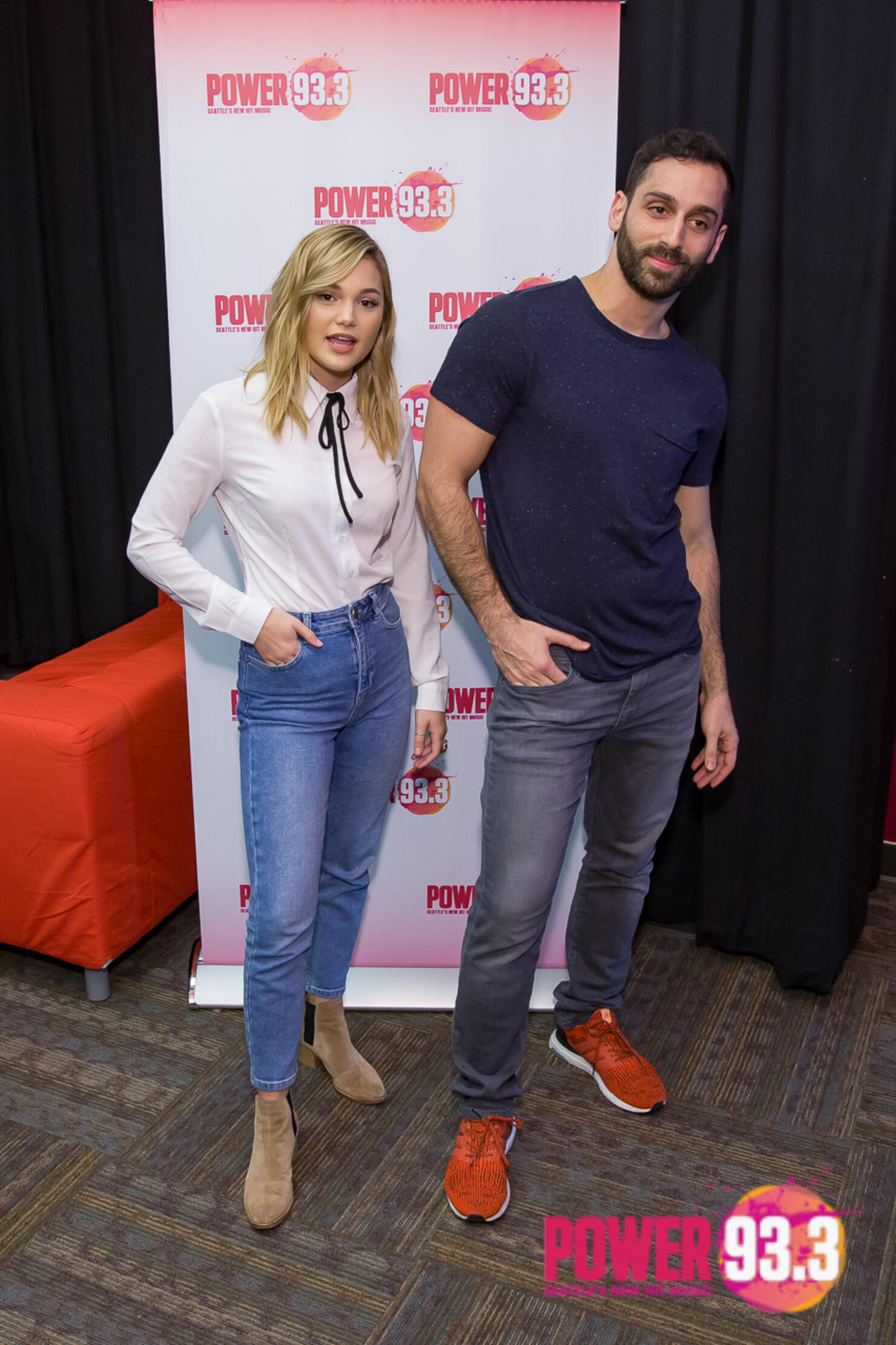 Olivia Holt in the POWER 93.3 VIP Lounge