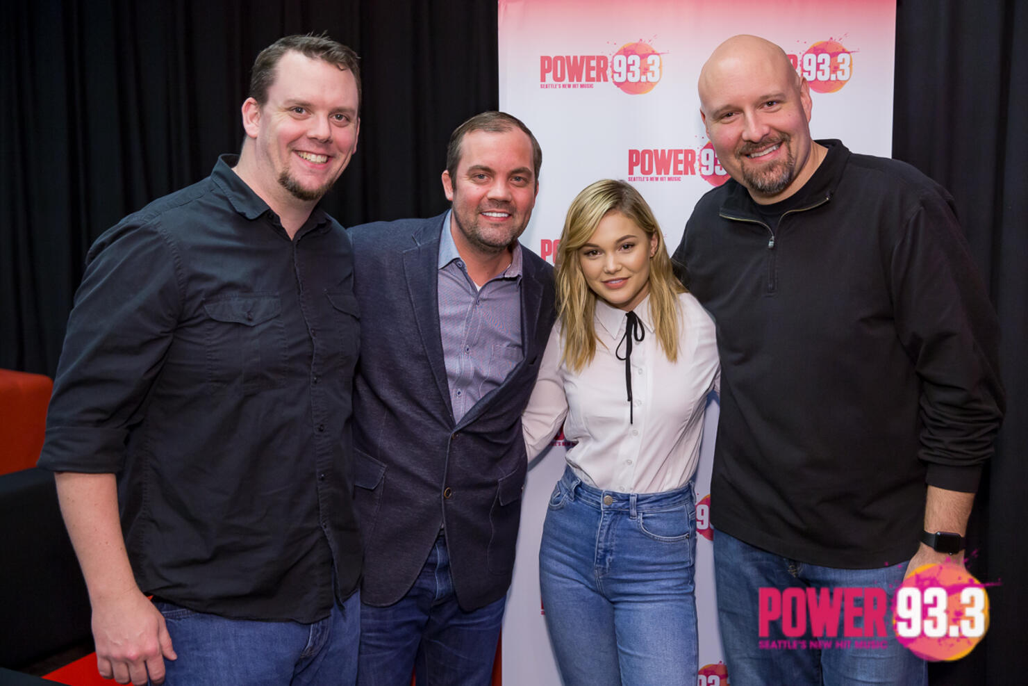 Olivia Holt in the POWER 93.3 VIP Lounge