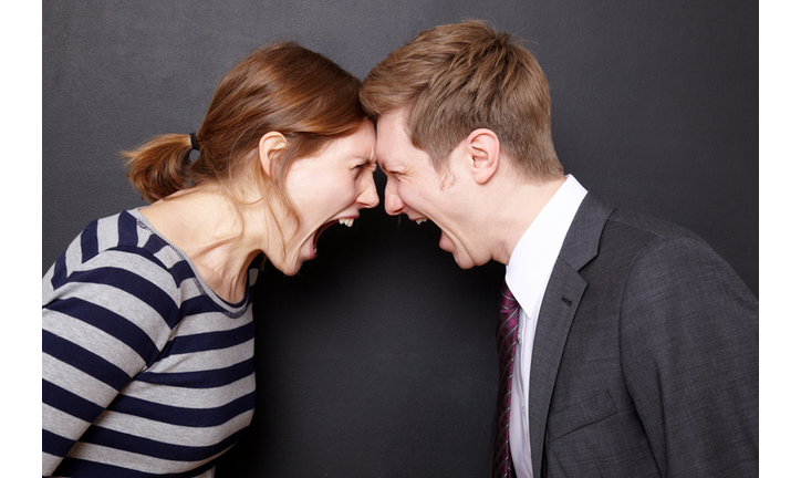 Couple fighting
