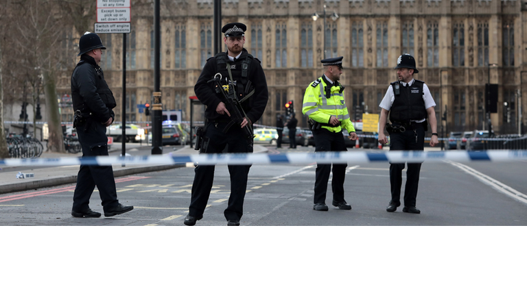 Police Outside Parliament