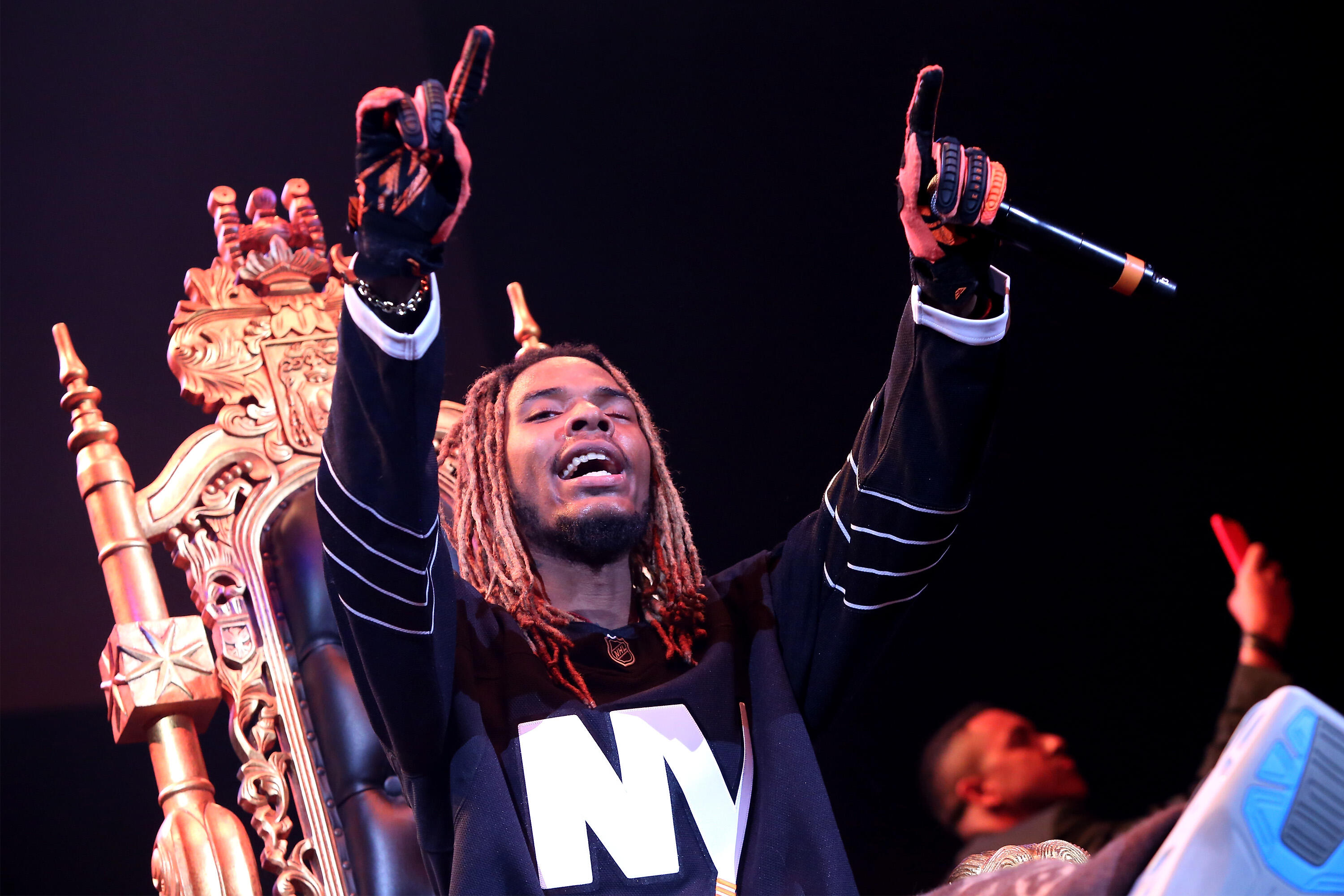 NEW YORK, NY - OCTOBER 22:  Rapper Fetty Wap performs onstage during 105.1s Powerhouse 2015 at the Barclays Center on October 22, 2015 in Brooklyn, NY.  (Photo by Bennett Raglin/Getty Images for Power 105.1's Powerhouse 2015)