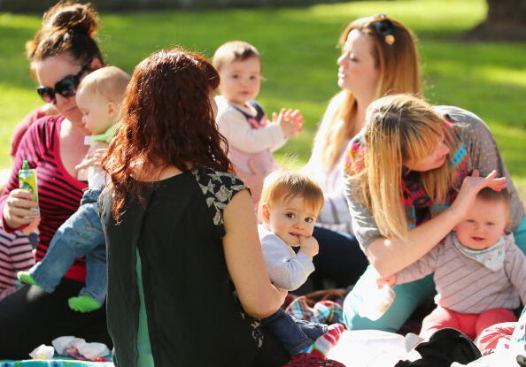 MELBOURNE, AUSTRALIA - MAY 13:  Children play as a mothers group meets at a local park on May 13, 2014 in Melbourne, Australia. Tony Abbott's Coalition government will deliver it's first federal budget tonight and is expected to reveal several welfare spending cuts and tax increases as well as increases in defence and infrastructure spending.  (Photo by Scott Barbour/Getty Images)