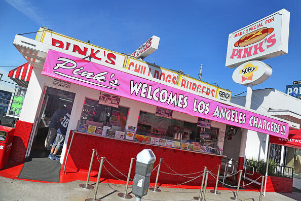 Pink's Hotdogs celebrated the big move recently! 