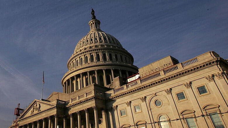 WASHINGTON - NOVEMBER 06:  The early morning sun strikes the U.S. Capitol November 6, 2006 in Washington, DC. Midterm elections take place November 7, potentially changing the balance of power in the nation's capital.  (Photo by Win McNamee/Getty Images)