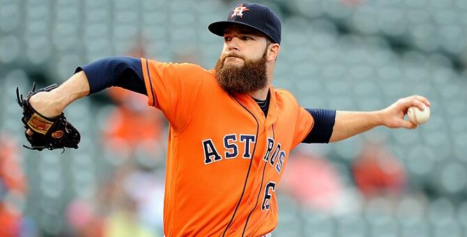 BALTIMORE, MD - AUGUST 21:  Dallas Keuchel #60 of the Houston Astros pitches in the second inning against the Baltimore Orioles at Oriole Park at Camden Yards on August 21, 2016 in Baltimore, Maryland.  (Photo by Greg Fiume/Getty Images)