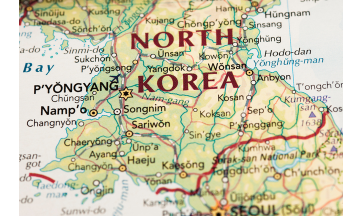 North Korea map