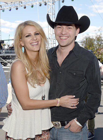 LAS VEGAS, NV - APRIL 01:  Musicians Jennifer Wayne of Runaway June (L) and William Michael Morgan at the ACM Party For A Cause: Tailgate Party on April 1, 2017 in Las Vegas, Nevada.  (Photo by Rick Diamond/Getty Images for ACM)