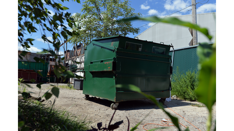 US-LIFESTYLE-HOUSE-DUMPSTER