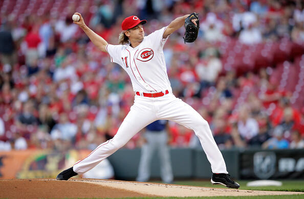 CINCINNATI, OH - APRIL 13:  Bronson Arroyo #61 of the Cincinnati Reds throws a pitch against the Milwaukee Brewers at Great American Ball Park on April 13, 2017 in Cincinnati, Ohio.  (Photo by Andy Lyons/Getty Images)