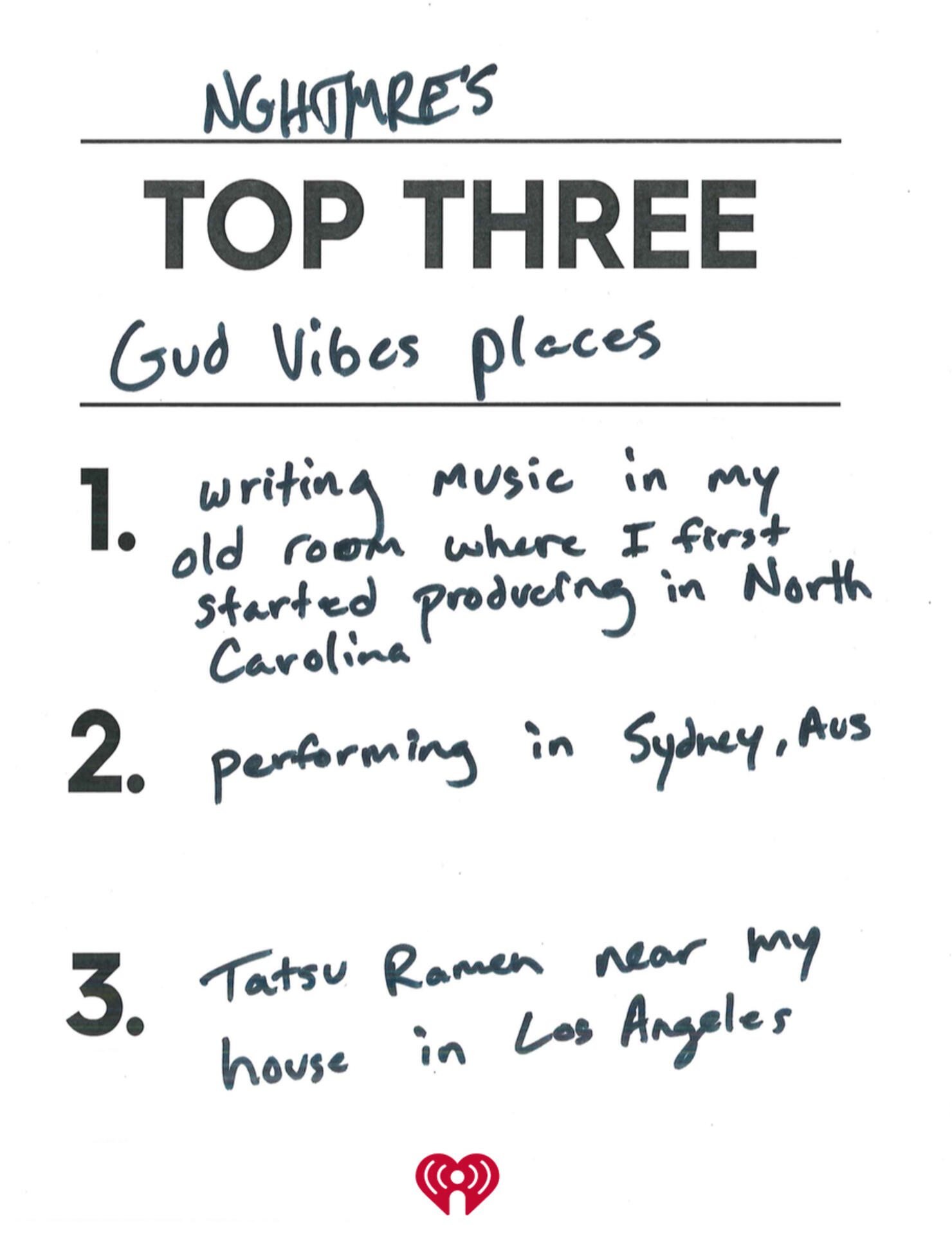 NGHTMRE's Top 3