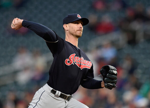 MINNEAPOLIS, MN - APRIL 18: Josh Tomlin #43 of the Cleveland Indians delivers a pitch against the Minnesota Twins during the first inning of the game on April 18, 2017 at Target Field in Minneapolis, Minnesota. (Photo by Hannah Foslien/Getty Images)