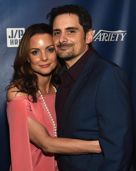 NASHVILLE, TN - APRIL 26: Actor Kimberly Williams-Paisley and Singer/Songwriter Brad Paisley attend the 1st Annual Nashville Shines for Haiti concert Hosted by Johnathon Arndt and Newman Arndt benefiting J/P Haitian Relief Organization - Day 1, hosted by Johnathon Arndt and Newman Arndt at the Arndt Estate on April 26, 2016 in Nashville, Tennessee. (Photo by Rick Diamond/Getty Images for Haiti Shines)