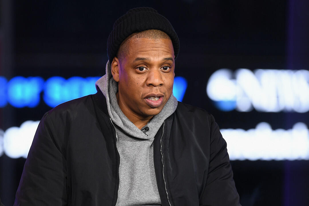 NEW YORK, NY - MARCH 08:  Harvey Weinstein, and Jay Z speak onstage during TIME AND PUNISHMENT: A Town Hall Discussion with JAY Z and Harvey Weinstein on Spike TV at MTV Studios on March 8, 2017 in New York City.  (Photo by Dave Kotinsky/Getty Images for 