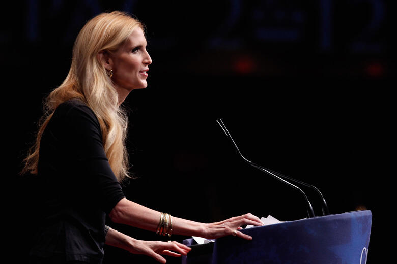 WASHINGTON, DC - FEBRUARY 10:  Conservative author and pundit Ann Coulter delivers remarks to the Conservative Political Action Conference (CPAC) at the Marriott Wardman Park February 10, 2012 in Washington, DC. Thousands of conservative activists are att
