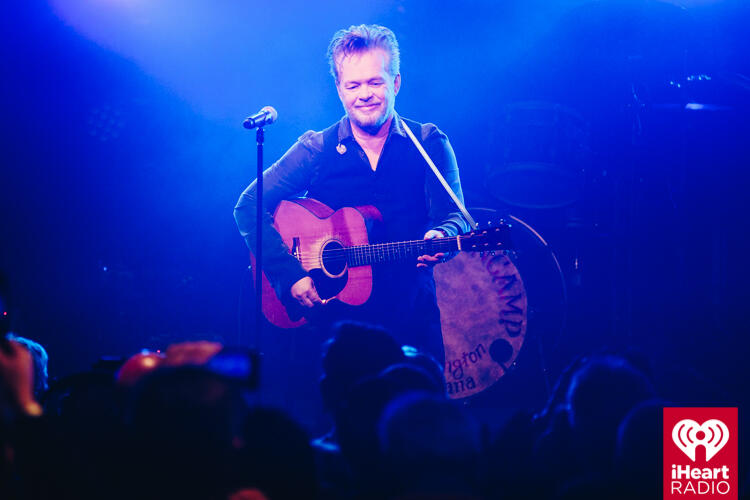 John Mellencamp onstage during his iHeartRadio ICONS show at the iHeartRadio Theater in NYC on April 27, 2017.  <p><span style=