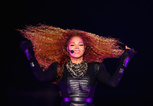 DUBAI, UNITED ARAB EMIRATES - MARCH 26:  Janet Jackson performs after the Dubai World Cup at the Meydan Racecourse on March 26, 2016 in Dubai, United Arab Emirates.  (Photo by Francois Nel/Getty Images)