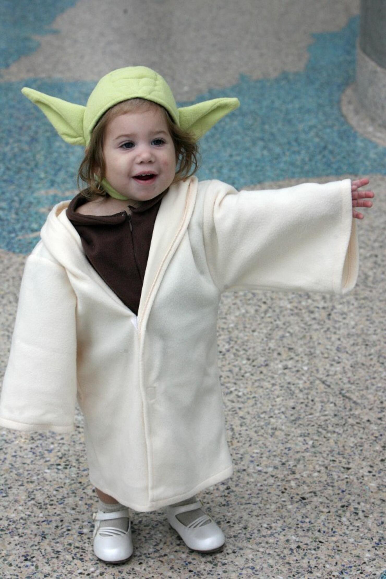 Star Wars fan poses during the "Star War